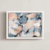 "Lake View South Carolina" - Art Print in lake blue by Erika Firm - Framed Canvas