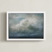 "Earthly Days" - Art Print in Cloud Grey by Brian Sostrom - Framed Canvas