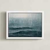 "Snows of Pend Oreille" - Art Print in Night by Brian Sostrom - Framed Canvas