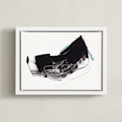 "Study 19" - Art Print in Black and white by Jaime Derringer - Framed Canvas
