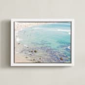 "Bondi" - Art Print in Seafoam by Krissy Bengtson - Framed Canvas