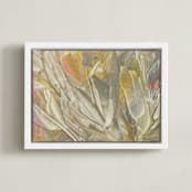 "Flying with My Eyes Closed" - Art Print in Dreamy Fog by Stacy Kron - Framed Canvas