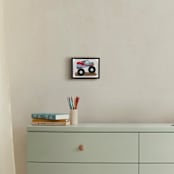 "Monster Truck Jump" - Art Print in Blue monster by Rebecca Marchese - In a Room