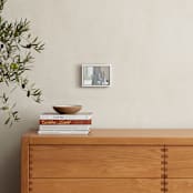 "Patchwork abstract" - Art Print in Neutral Linen by Betsyness Studio - In a Room