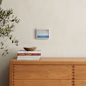 "Linen Coast" - Art Print in Soft Sea by Julia Contacessi - In a Room