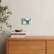 "Enchant II" - Art Print in Teal by Christine Llewellyn - In a Room