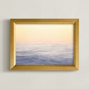 "Afterglow, Ocean dreaming" - Art Print in Warm Sunset Peach by Jacquelyn Sloane Siklos - Framed