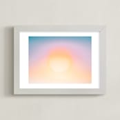 "solaris II" - Art Print in sunset by Kamala Nahas - Framed
