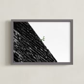 "Either" - Art Print in Life Green by Christian Fernandez - Framed