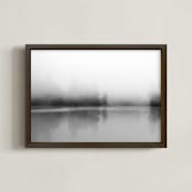 "Lost In Grey" - Art Print in Grey by Jennifer Morrow - Framed