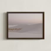 "Desert Dusk II" - Art Print in Cashmere by Tania Medeiros - Framed