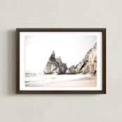 "Praia da Ursa" - Art Print in Storm Gray by Hi Uan Kang Haaga - Framed
