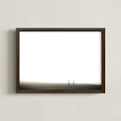 "Run Free" - Art Print in Pure White by Kaitie Bryant - Framed