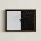 "negative-positive" - Art Print in black by Jacob Loafman - Framed