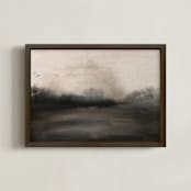 "Mystical & Mysterious" - Art Print in Misty Black & White by Michelle Jean - Framed