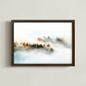 "Revealing I" - Art Print in Seaweed Green by Tania Medeiros - Framed