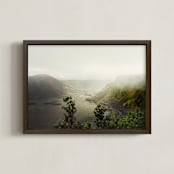 "Devastation Trail" - Art Print in Volcano Steam by Catherine Segura - Framed