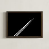 "Black & White" - Art Print in Space Black by Tal Paz-Fridman - Framed