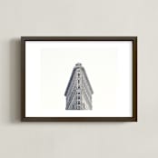 "Flatiron" - Art Print in black and white by Caroline Mint - Framed