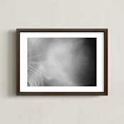 "Dandelion Disguised" - Art Print in Mist by Three Wings North - Framed