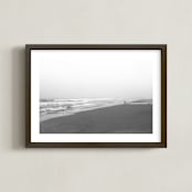 "Contemplating" - Art Print in Mist by Three Wings North - Framed