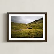 "shelter no.2" - Art Print in one color by Monica Gussow - Framed
