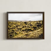 "icelandic moss no.1" - Art Print in one color by Monica Gussow - Framed