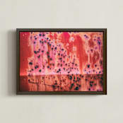 "Red Rust" - Art Print in red by Alexis Arnold - Framed