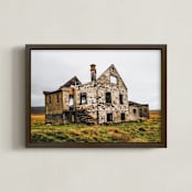 "abandoned 02" - Art Print in one color by Monica Gussow - Framed