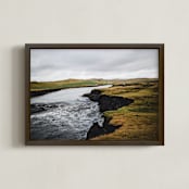"iceland expanse no.03" - Art Print in one color by Monica Gussow - Framed