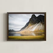 "iceland expanse no.04" - Art Print in one color by Monica Gussow - Framed