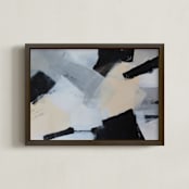 "Curiosity 1 " - Art Print in Striking Neutral by Colleen Ehrlich - Framed