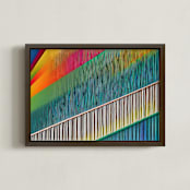 "Linya Series 02" - Art Print in Full-Color by Augusto Paolo Bringas Dizon - Framed