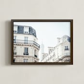 "Peak of Paris" - Art Print in Cream by LindseyErin - Framed