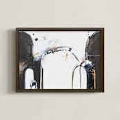 "Porto Passageways" - Art Print in Night by Jeannine Chanin Penn - Framed