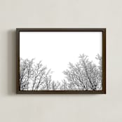 "Frosted Afternoon" - Art Print in Frosted White by Three Wings North - Framed