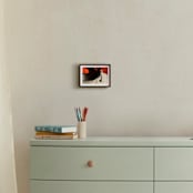 "Put The Needle On The Record" - Art Print in Retro Red by Jonathan Brooks - In a Room