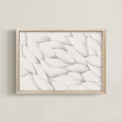 "Carved Wood" - Art Print in Bone by Emily Kariniemi - Framed