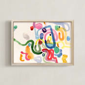 "Daydreaming II" - Art Print in Ivory by Sumak Studio - Framed