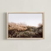 "The Preserve" - Art Print in Wheat by Robin Ott - Framed