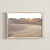 "Warm Sands" - Art Print in Sand by Emily Kariniemi - Framed