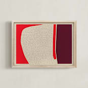 "A-walk around the block" - Art Print in Hot Fire by Alain Castoriano - Framed