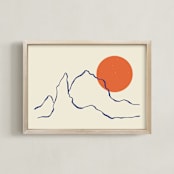 "Rise Again" - Art Print in Clementine by Adelyn T. - Framed