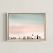 "Balcony of Dreams" - Art Print in Creamy by David Michuki - Framed
