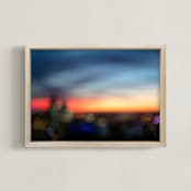 "Look at me before I go" - Art Print in Dusk by Caroline Mint - Framed