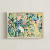 "Sunbeamy" - Art Print in Sunshine Yellow by Sonal Nathwani - Framed