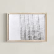 "Shape and Shadow" - Art Print in Stone white by Emily Kariniemi - Framed