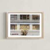 "Uptown" - Art Print in golden brown by Sea and Sky - Framed