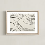 "Walkabout" - Art Print in Paperwhite by Kelly Johnston - Framed