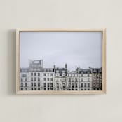 "Paris, France II" - Art Print in Moody Gray by Taryn Schumacher - Framed